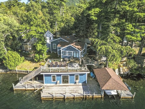Aerial view from the lake