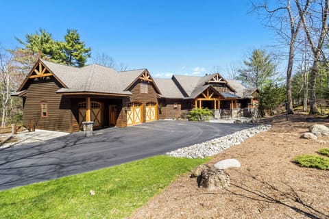 Front of the home and driveway. 