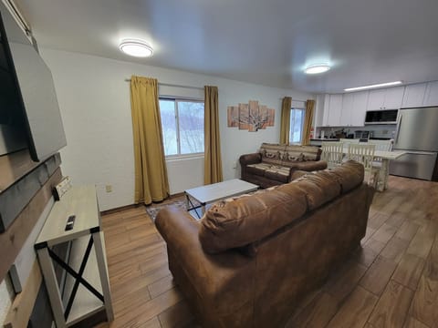 Living room w/ lake views