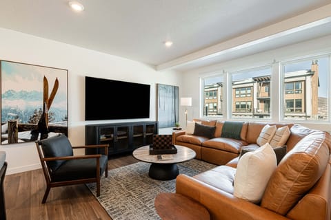 Cozy living room with a recliner sofa