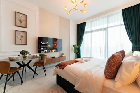 Premium bedding, down comforters, memory foam beds, in-room safe