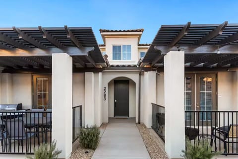 The exterior of the home is as stunning as the interior, offering a warm and welcoming vibe.