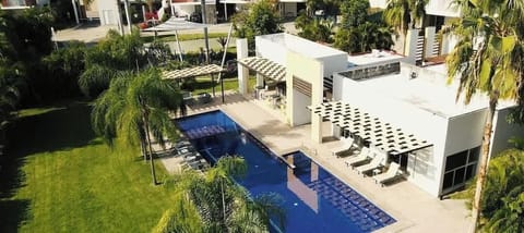 Common area of private gated community