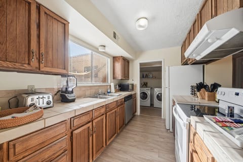 Indoors, Appliance, Washer, Kitchen, Refrigerator