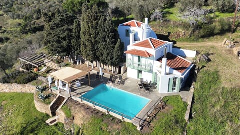 Anemopili. Magnificent sea view, private location.  