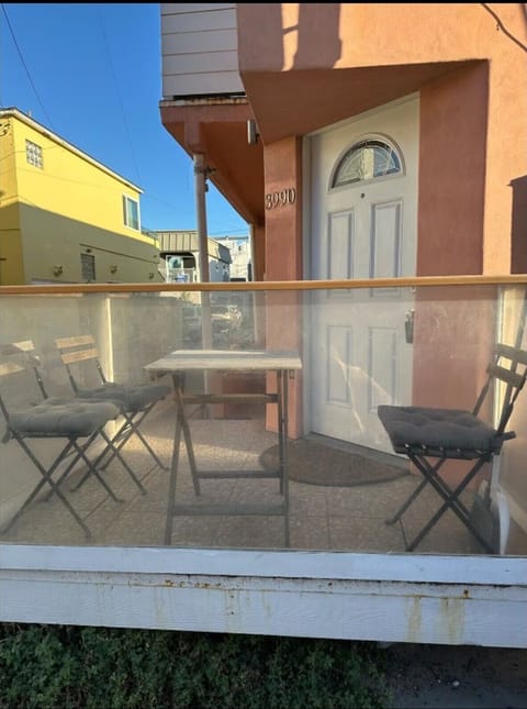 Private patio for this unit. Unit also has access to larger shared patio.