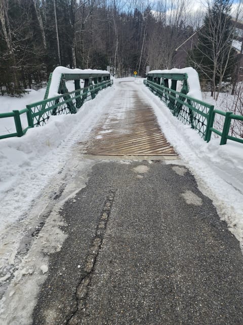 Bridge on Valley Trail next to house