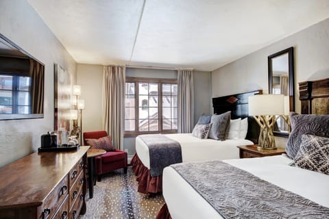 Get a good night sleep in one of the plush Double beds.