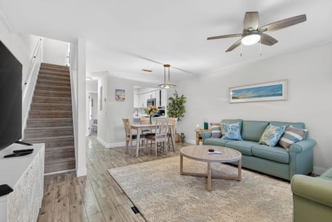 living area from front door