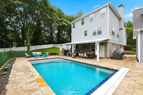 Relax poolside and enjoy the perfect getaway with plenty of space for family and friends.