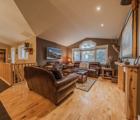 Quaint living area featuring a smart TV for easy relaxing