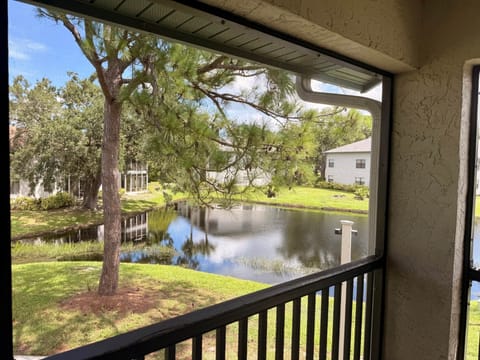 Lake view from the balcony, lanai