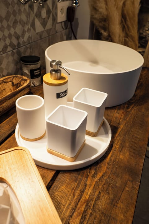 Superior Double Room, Bathtub, Pool View | Bathroom amenities | Free toiletries, hair dryer, bathrobes, towels