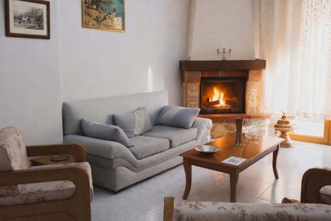 Another view of the living room highlighting the comfortable layout and natural light.