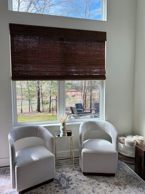 Relaxing chairs with plush throws