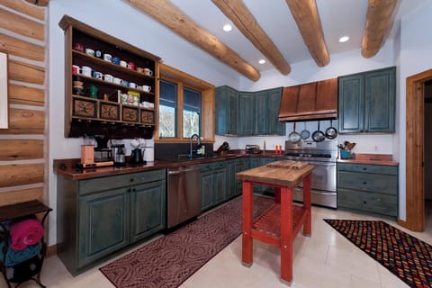Fully stocked kitchen