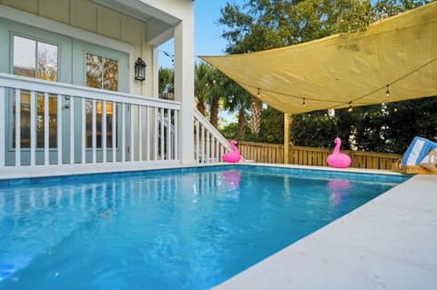 Private heated pool - ideal for relaxing after a beach day