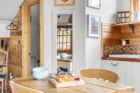 Dining table seating two - Porth Chapel