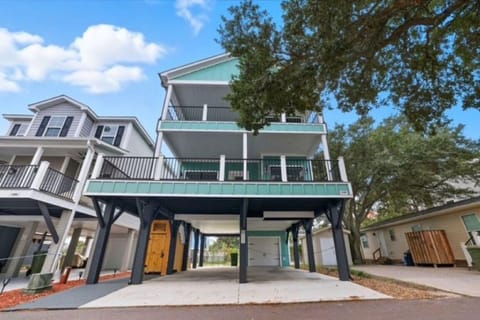 Spacious three-story home with covered parking and balconies