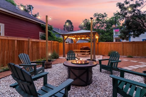 Welcome to your signature moment here: sunset skies, a glowing fire pit, and a patio you’ll never want to leave