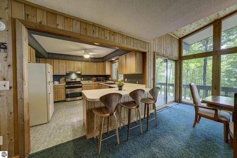 More seating at breakfast bar.