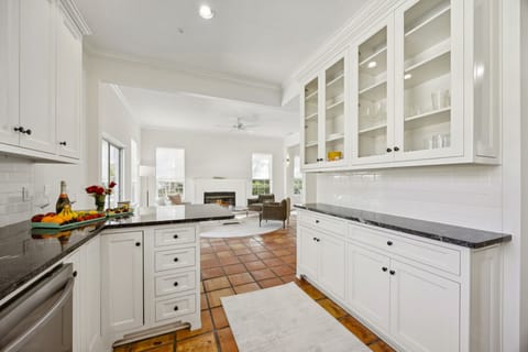 Kitchen is fully stocked for our guests.
