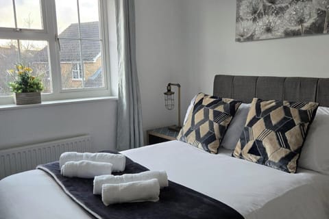 Master's bedroom with a wardrobe and en-suite toilet and walk-in shower