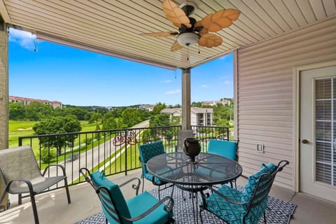 Covered Balcony with a Golf Course View