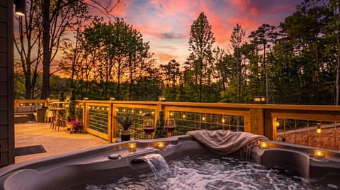 Sunset soaks, glowing skies, and quiet Smoky Mountain nights. This is what escape feels like.
