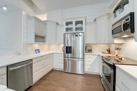 Kitchen is fully stocked