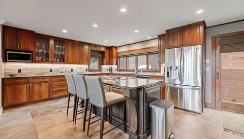 Fully stocked kitchen