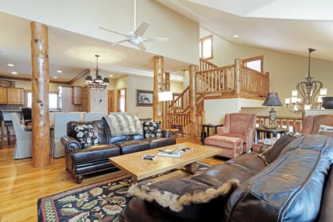Vaulted Ceilings & Log Accents