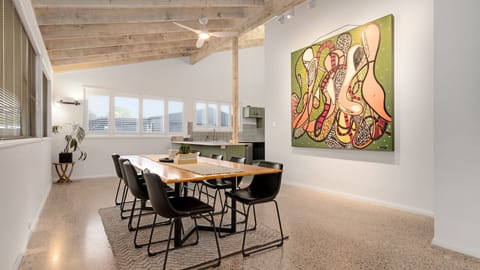 Spacious open-plan layout with stylish décor