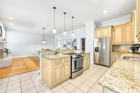 Spacious kitchen designed for hosting — from morning pancakes to sunset charcuterie