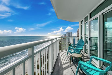 Large private balcony with incredible ocean views!