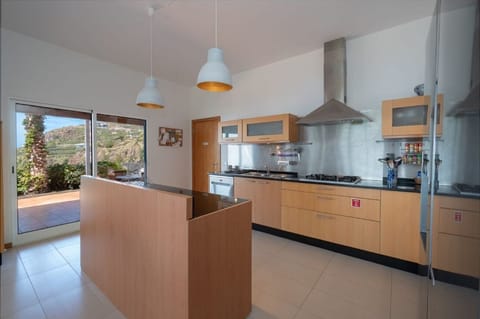 Deluxe House, Ocean View | Private kitchen | Fridge, microwave, oven, stovetop