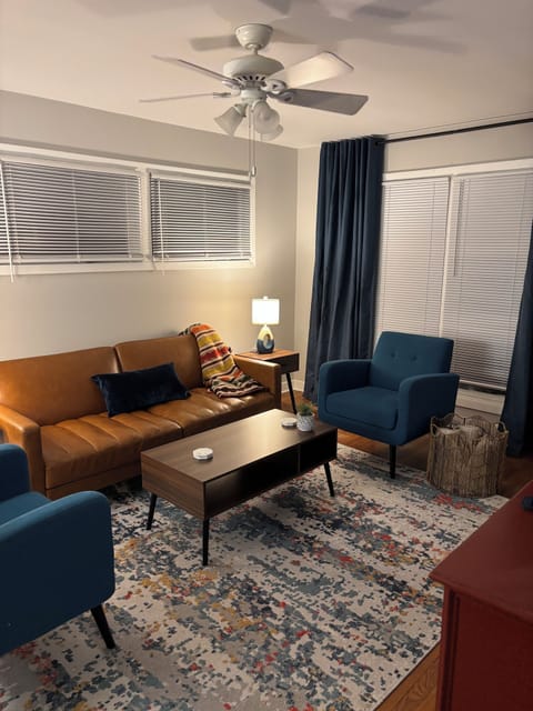 Comfortable living room with plenty of seating