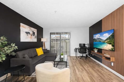 A comfortable space to relax, read, or watch TV.
