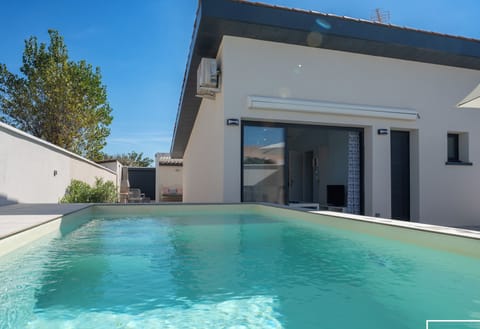 Exterior of the house with private swimming pool