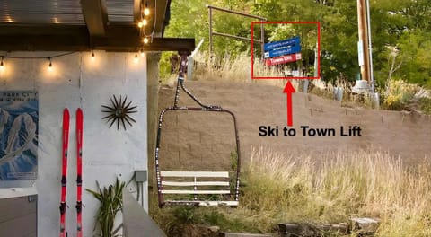 Treasure Hill Trailhead in red box. Short walk from the garage door