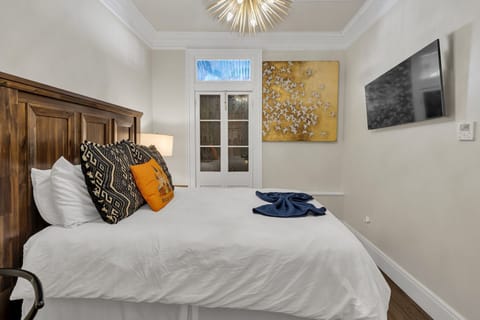 Bright bedroom with serene, airy vibes