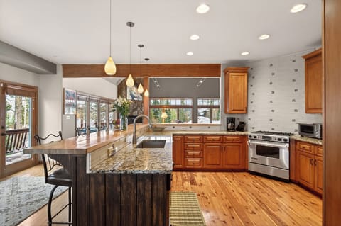 Kitchen featuring stainless steel appliances.
