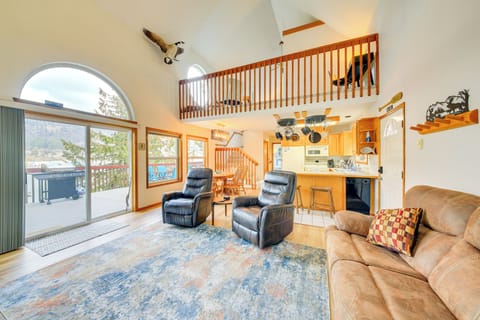 Living room on the main level.