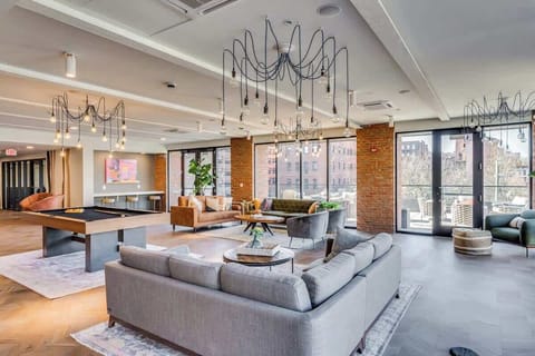 Coffee bar, Pool Table, Workspace