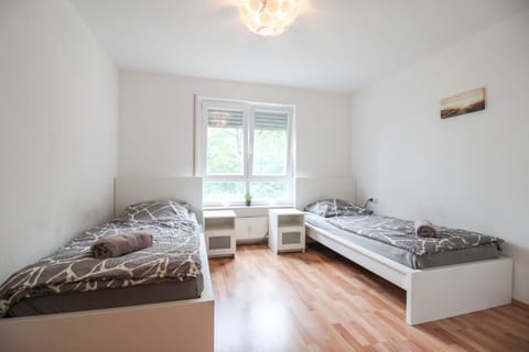 Bedroom 1 | 2 comfortable single beds and wardrobe