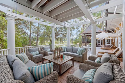 The back deck is your own private oasis.