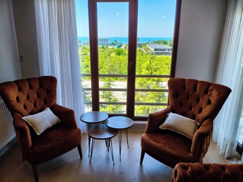 Basic Apartment, Sea View | Living area