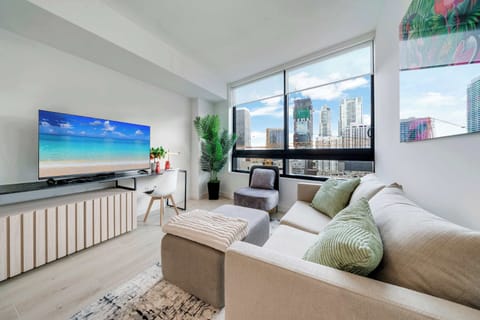 Stunning views with a smart TV and a sofa bed, the perfect spot to unwind
