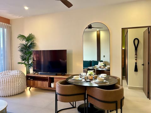 View of Dining and Living Room 