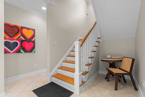 stairs from the 1st floor to 2nd floor